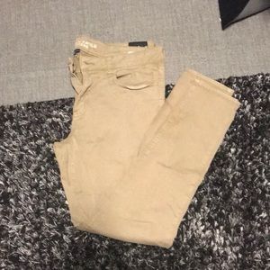 Khaki skinny jeans